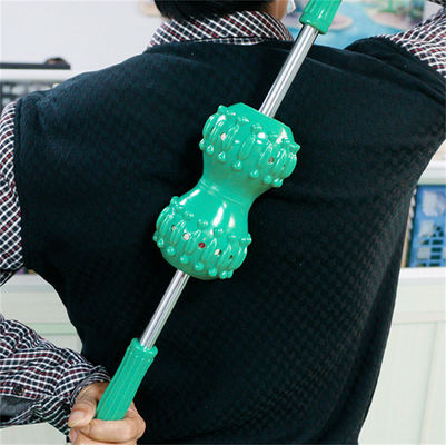 PVC Forte Magnético Dupla Bola de Volta Massagista Corpo Meridiano Massagem Roller Manual Acupuntura Bastão Vantagem de Serviço Profissional
