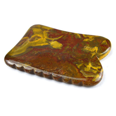 Máquina de massagem corporal de Mookaite Amarelo para Gua Sha Pedra de Descascar Facial Ferramenta de Massagem de Terapia dentro do seu orçamento