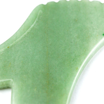 Massagem corporal para cuidados com a pele Aventurina verde natural Jade Gua Sha Logotipo personalizado Guasha Ferramenta de beleza facial para reduzir rugas