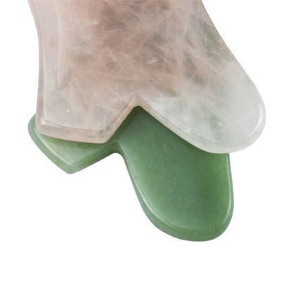 2024 Rose Quartz Gua Sha Massagem Facial Ferramenta de Massagem de Pele Natural de Cristal Massagista de Beleza para lifting facial