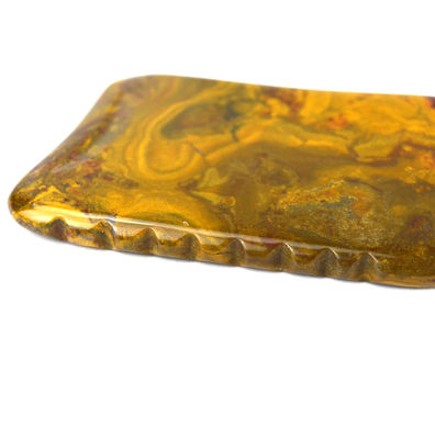 Massagista Logotipo personalizado Mookaite Ferramentas de massagem corporal para beleza Guasha Pedra de sucata para levantamento facial e drenagem linfática