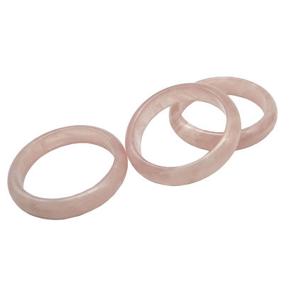 Braceletes de rosa de cristal Quartz Rosa Real Pulseiras de forma redonda Regalos de casamento para mulheres e homens