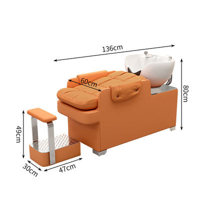 Hidroterapia Cama de lavagem de cabelo para mentir completamente Terapia do couro cabeludo Massagem tailandesa