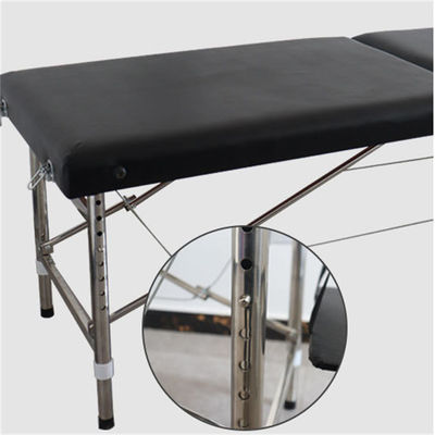 Cama de massagem dobrável portátil de couro PU para beleza e saúde corporal no salão