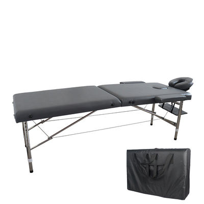 Cama de massagem dobrável portátil de couro PU para beleza e saúde corporal no salão