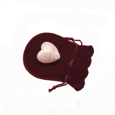 Técnica de Pedra em Forma de Coração de Quartzo Rosa Esculpida 0,35 kg Corações de Pedras Primas Naturais para presente de casamento