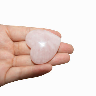 Técnica de Pedra em Forma de Coração de Quartzo Rosa Esculpida 0,35 kg Corações de Pedras Primas Naturais para presente de casamento