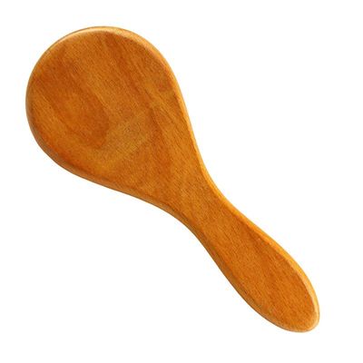 Pincel natural suave de lã escova seca punho de madeira escova de cabelo do bebê customizado LOGO Limpeza do rosto e corpo ferramenta de banho para massagem da pele