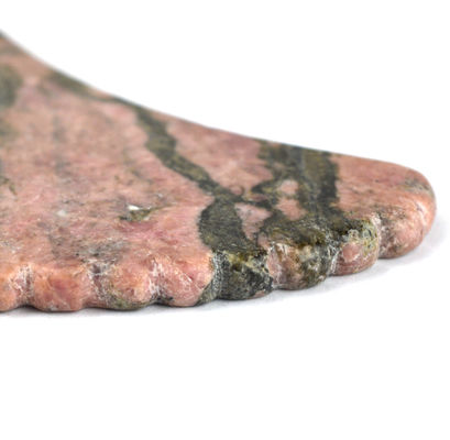 Rodonite Gua Sha ferramenta de massagem natural para apertar a pele e promover a beleza facial