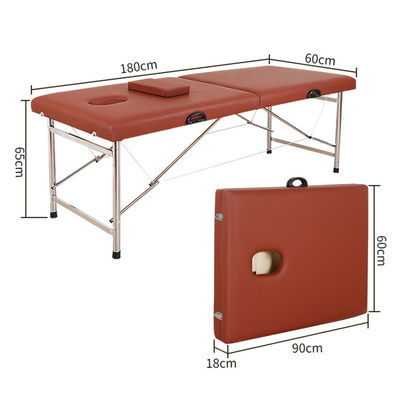 Mesa de massagem de salão de beleza de spa cama dobrável portátil com design simples multifuncional e saco de armazenamento incluído