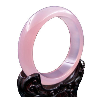 Arte Colecionável Bracelete de hibisco rosa Bracelete de Jade Violeta Natural Bracelete de Jade de Grau A Joias Bracelete Mulheres