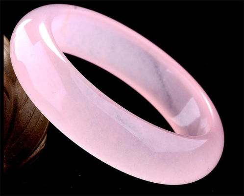 Arte Colecionável Bracelete de hibisco rosa Bracelete de Jade Violeta Natural Bracelete de Jade de Grau A Joias Bracelete Mulheres