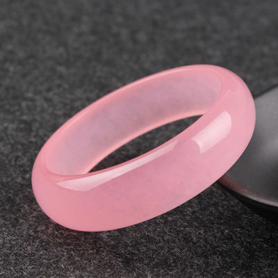 Arte Colecionável Bracelete de hibisco rosa Bracelete de Jade Violeta Natural Bracelete de Jade de Grau A Joias Bracelete Mulheres