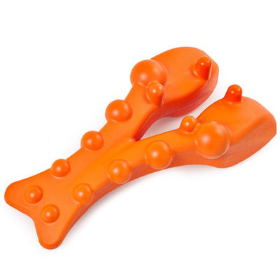 Suporte corporal almofada de massagem cervical portátil com massagista de acupressão e alongamento de costas de algodão de memória