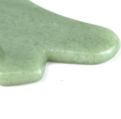 Aventurina Verde Guasha Gua Sha Face Tool Mode No abkgs-038 Para drenagem linfática e cuidados da pele eficazes