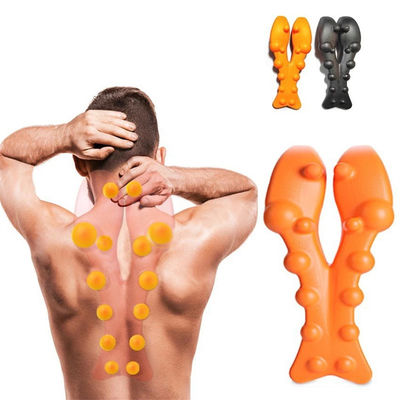 Suporte corporal almofada de massagem cervical portátil com massagista de acupressão e alongamento de costas de algodão de memória