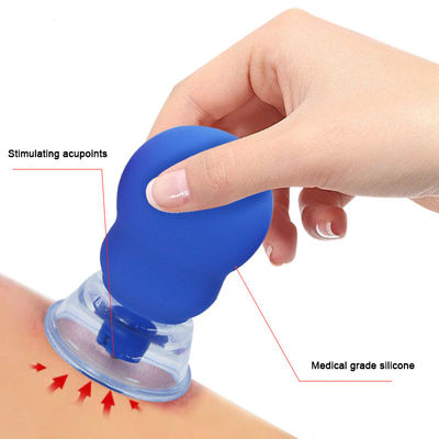Blue/Pink Silicone Magnetic Vacuum Cupping Set Vacuum Hijama Cupping Therapy Set Pressão Negativa Cupping Kit 20pcs