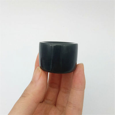 Anel de jade de nefrita natural personalizado para homens técnica polida