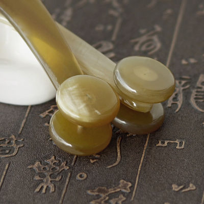 Yak Horn Gua Sha Board Bull Horn Body Massager Roller de Cuidados da Pele para área de massagem de corpo inteiro