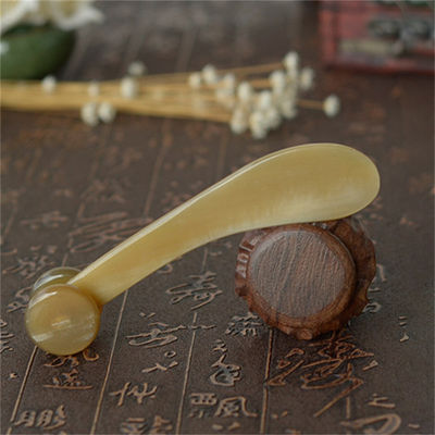 Yak Horn Gua Sha Board Bull Horn Body Massager Roller de Cuidados da Pele para área de massagem de corpo inteiro