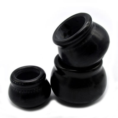 Medicina de vácuo Bian Stone Gua Sha Cupping Set 3 xícaras 40/50/60mm