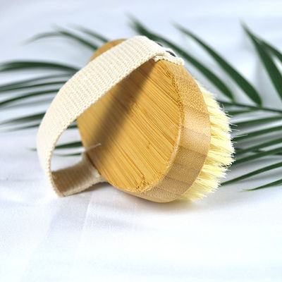 Manopla de madeira natural Borboleta de javali Esfoliante de pele Banho de bambu Escova de banho Escova de secagem corporal Escova corporal Escova para limpeza profunda