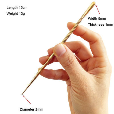 Cuidados com a pele do corpo Acupunt Stick Copper Gua Sha Massage Tool com imagem e certificado ISO9001