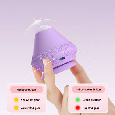 Temperatura ajustável bola de massagem da fáscia adsorção elétrica ferramenta de massagem de silicone para o corpo massagista de compressão quente