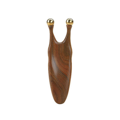 Ferramenta de massagem Gua Sha de Sândalo de cobre puro para estimulação de pontos de acupuntura facial e ocular