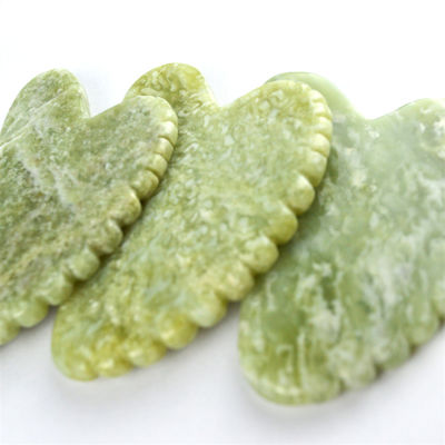 2024 Chegadas Forma de Coração Natural Xiuyan Jade Gua Sha Scraping Board A Última Ferramenta de Massagem para Relaxamento de Todo o Corpo