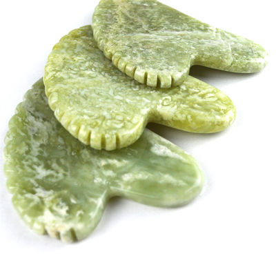 2024 Chegadas Forma de Coração Natural Xiuyan Jade Gua Sha Scraping Board A Última Ferramenta de Massagem para Relaxamento de Todo o Corpo