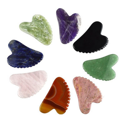 2024 Chegadas Forma de Coração Natural Xiuyan Jade Gua Sha Scraping Board A Última Ferramenta de Massagem para Relaxamento de Todo o Corpo