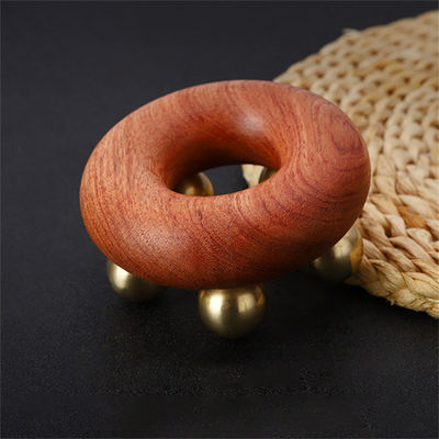 Gua Sha Função Manual Massagista Abdominal de cobre Corpo de Beech Meridian Massage Brush para aperto e modelagem da pele da cintura