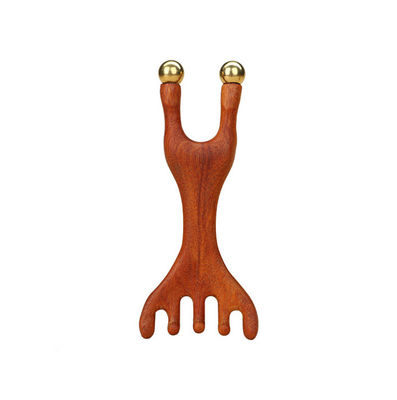Anel de veado vermelho forma de cobre escalpe meridiano massagista cabeça gua sha pente de massagem para contornar e levantar características faciais