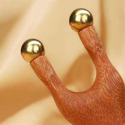 Anel de veado vermelho forma de cobre escalpe meridiano massagista cabeça gua sha pente de massagem para contornar e levantar características faciais