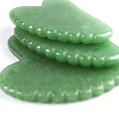 Massagista Facial 2024 Forma de Coração Jade Gua Sha Ferramenta para Auto Cuidados da Pele e Massagista Manual