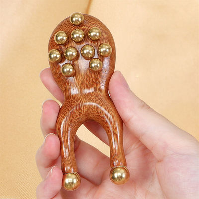 Manual Meridian Dredging Copper Facial Gua Sha Massage Tool para elevação de beleza facial e aperto da pele dos olhos