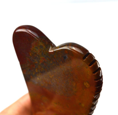 Função de Massagem Muscular 2024 Mookaite Vermelho Natural Quente Jaspe Gua Sha Massager Logotipo Personalizado Cuidados da Pele Antienvelhecimento Cura Pedra Escrava Massagem Ferramentas