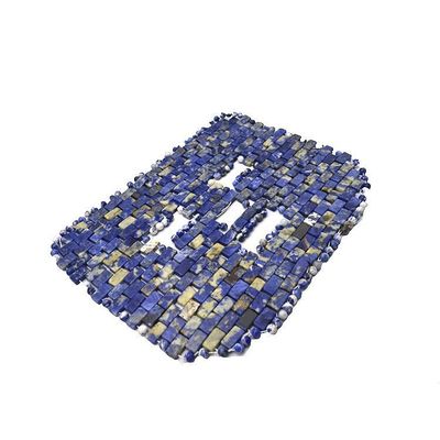 Amethyst Jade Roller Natural Blue Dot Stone Máscara facial Anti-envelhecimento Terapia quente ou fria Ferramenta de cuidados da pele facial