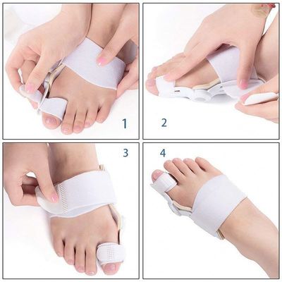 TPR Adulto Big Foot Straightener Bunion Correção Dia/Noite Crianças Dedo Polegar Straightener Para Sapatos