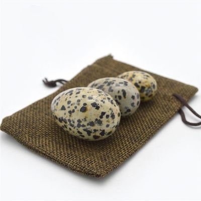 Ovos de Jasper Yoni para Mulheres 3 tamanhos Vibrante Jade Gemstone ovos
