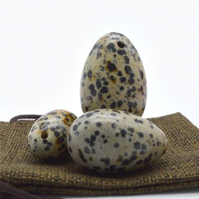 Ovos de Jasper Yoni para Mulheres 3 tamanhos Vibrante Jade Gemstone ovos