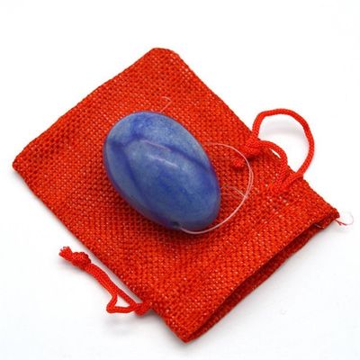 Ovos de massagem Yoni Aventurine Azul Estilo de arte popular para mulheres Conjunto de fortalecimento de Kegel
