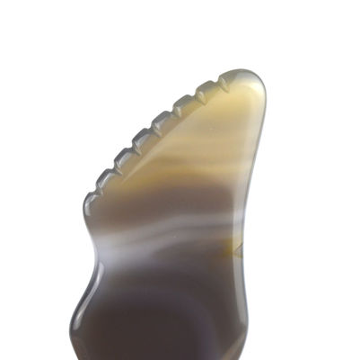 Equipamento de Massagem de Músculos do Corpo Tendência Agate Branco Gua Sha Tabela de raspagem para autocuidado e cuidado corporal