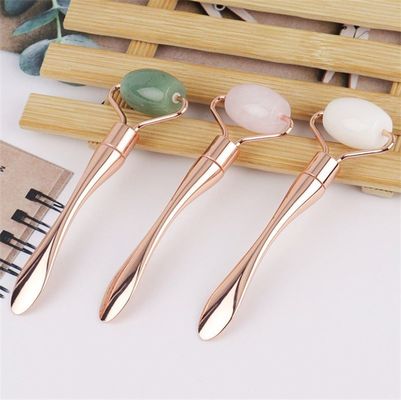 Logotipo personalizado Disponível Metal Face Lifting Beauty Device para cuidados de beleza e Jade Roller Set