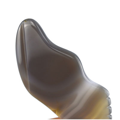 Equipamento de Massagem de Músculos do Corpo Tendência Agate Branco Gua Sha Tabela de raspagem para autocuidado e cuidado corporal