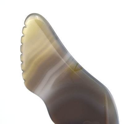 Equipamento de Massagem de Músculos do Corpo Tendência Agate Branco Gua Sha Tabela de raspagem para autocuidado e cuidado corporal