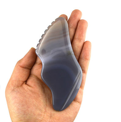 Equipamento de Massagem de Músculos do Corpo Tendência Agate Branco Gua Sha Tabela de raspagem para autocuidado e cuidado corporal