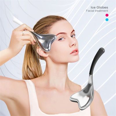 ISO9001 Certificado de aço inoxidável e material de PP Glóbulos de gelo de massagem facial Cryo Roller para resfriamento