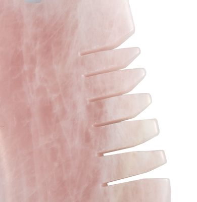 Massagem da cabeça Rosa Quartz Gua Sha Peito de escalpe Ferramenta para auto-cuidado da pele Spa lifting facial